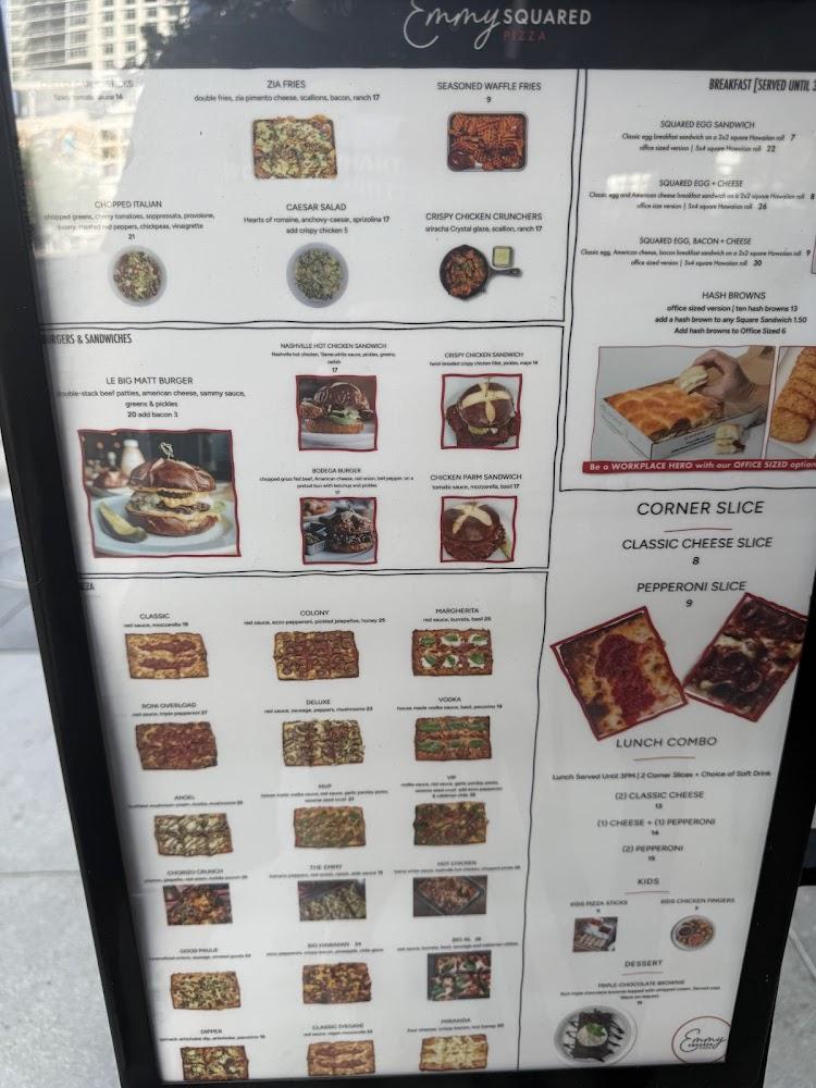 Emmy Squared Pizza Menu image 3